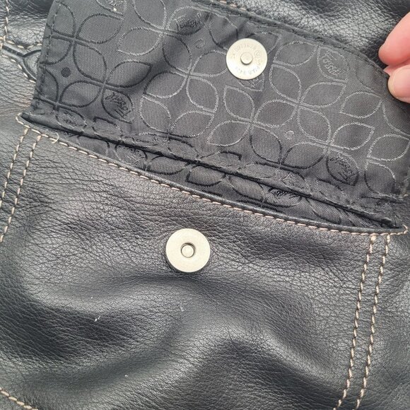 FOSSIL Long Live Vintage Black Hanover Leather Mini Backpack ZB 2862 - Picture 8 of 12